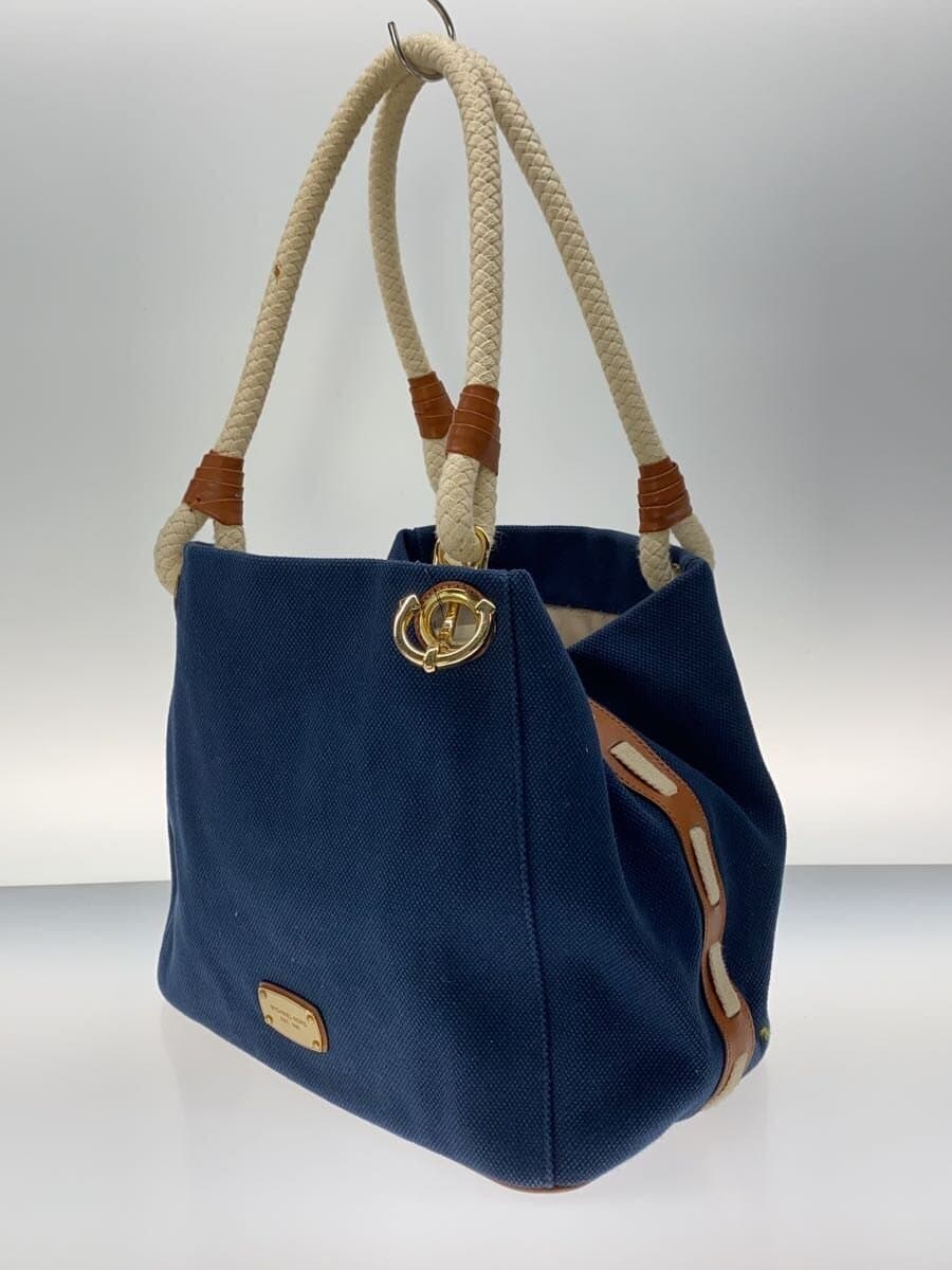 MICHAEL KORS Tote Bag Cotton NVY Solid 35S3GMAT6C One Point 2