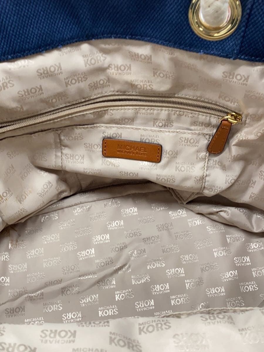 MICHAEL KORS Tote Bag Cotton NVY Solid 35S3GMAT6C One Point 6