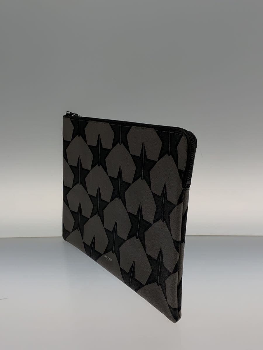 Attachment Second Bag Leather GRY All Over Pattern 2