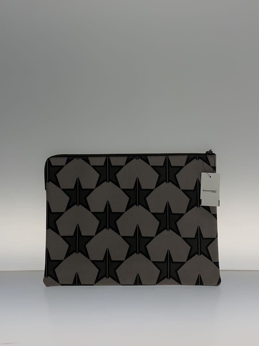 Attachment Second Bag Leather GRY All Over Pattern 3