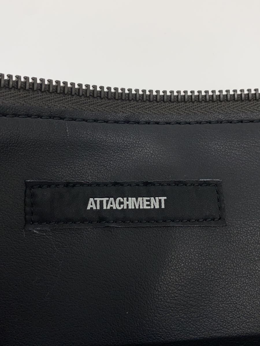 Attachment Second Bag Leather GRY All Over Pattern 5