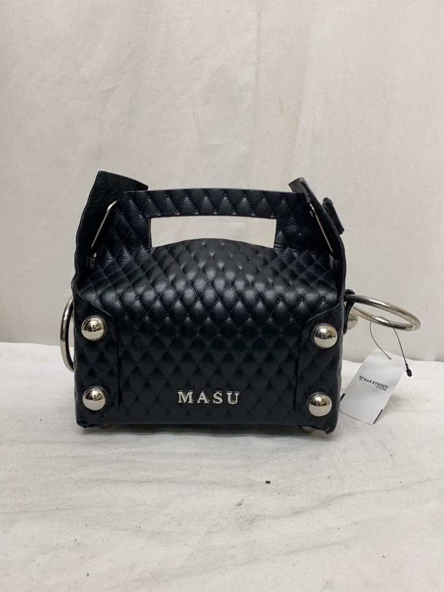 MASU Bag Leather BLK 25ss LEATHER CAKE MINI BAG