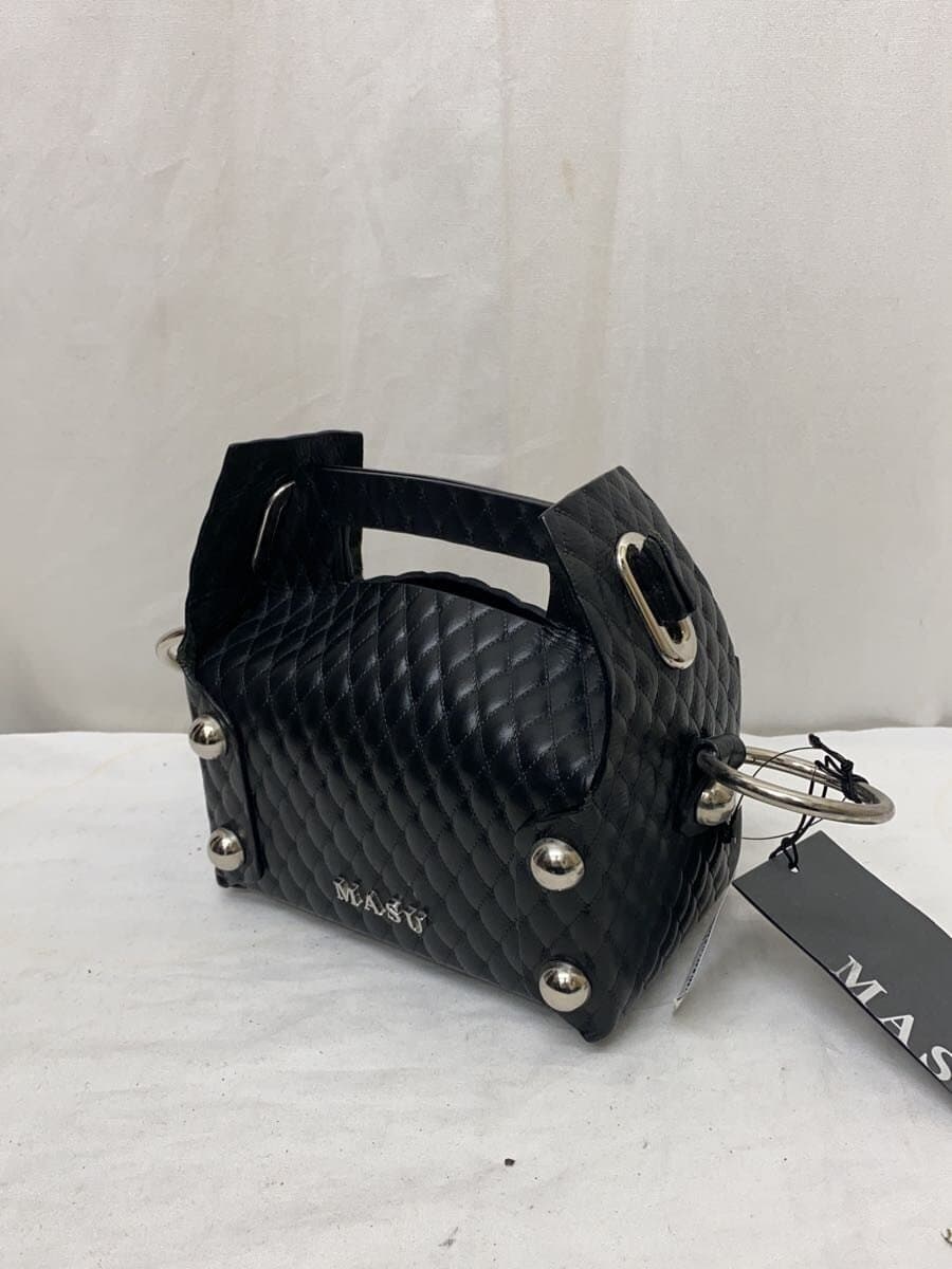 MASU Bag Leather BLK 25ss LEATHER CAKE MINI BAG 2