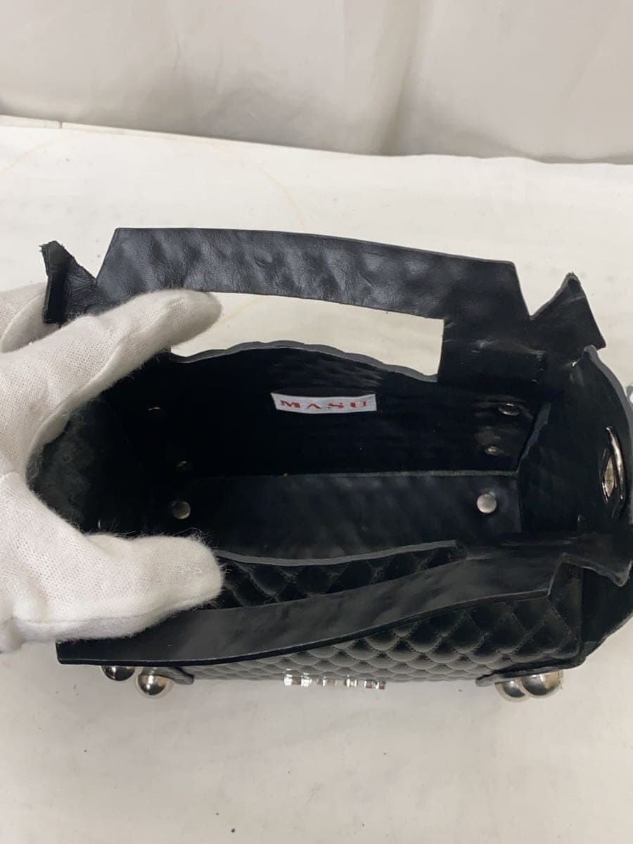 MASU Bag Leather BLK 25ss LEATHER CAKE MINI BAG 6