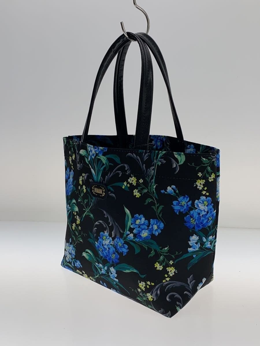 FEILER handbag -- BLK floral pattern Edelbrau 2