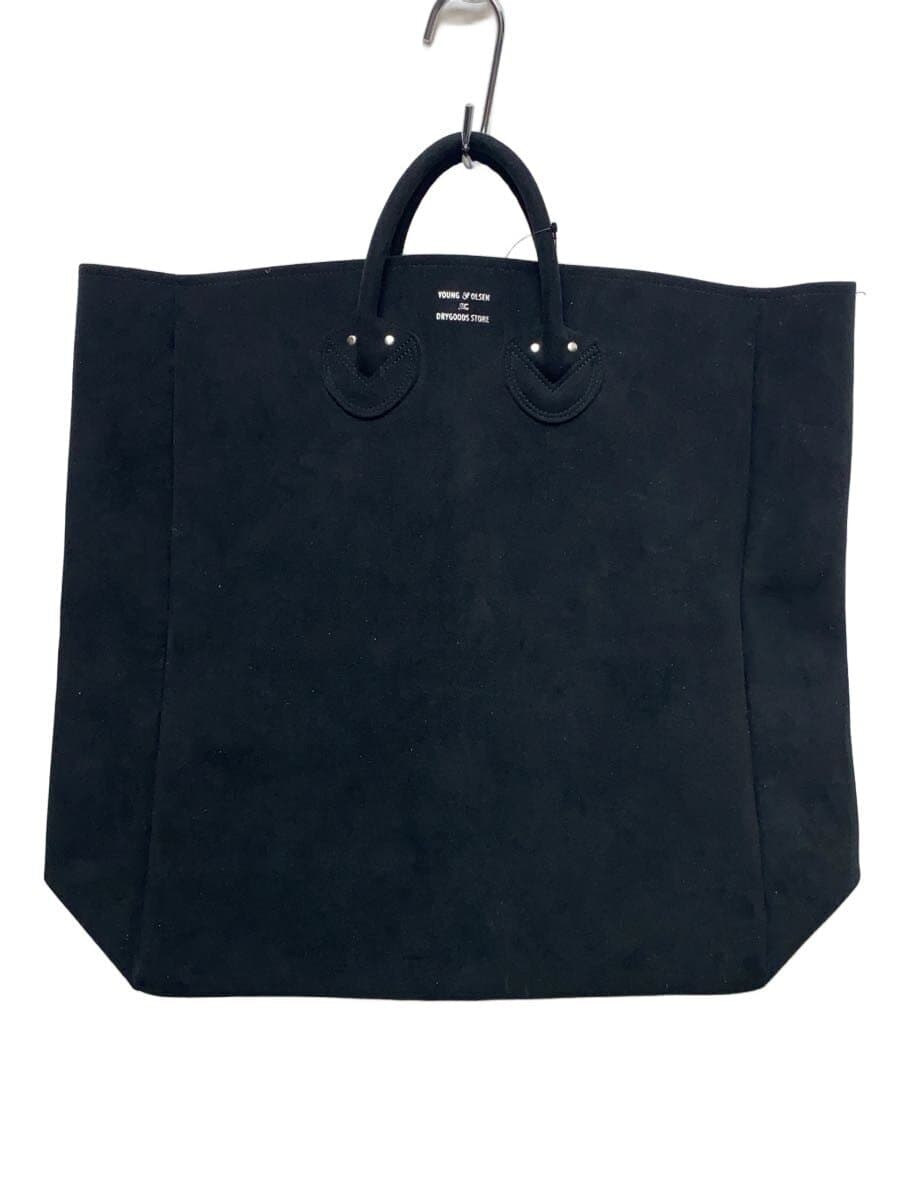 YOUNG & OLSEN Tote Bag Suede BLK Solid