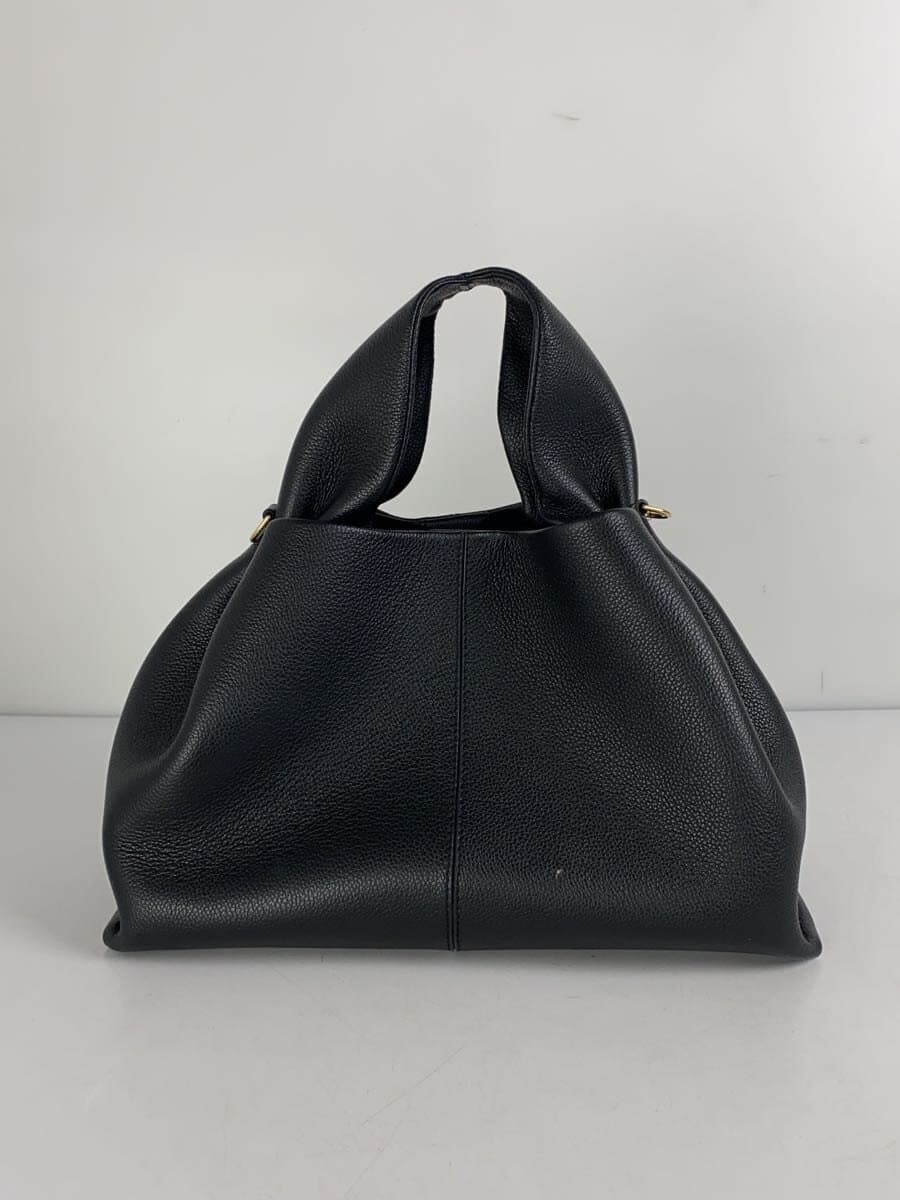 POLENE Handbag Leather Black Solid 3