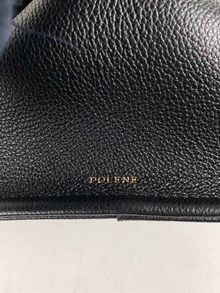 POLENE Handbag Leather Black Solid 5