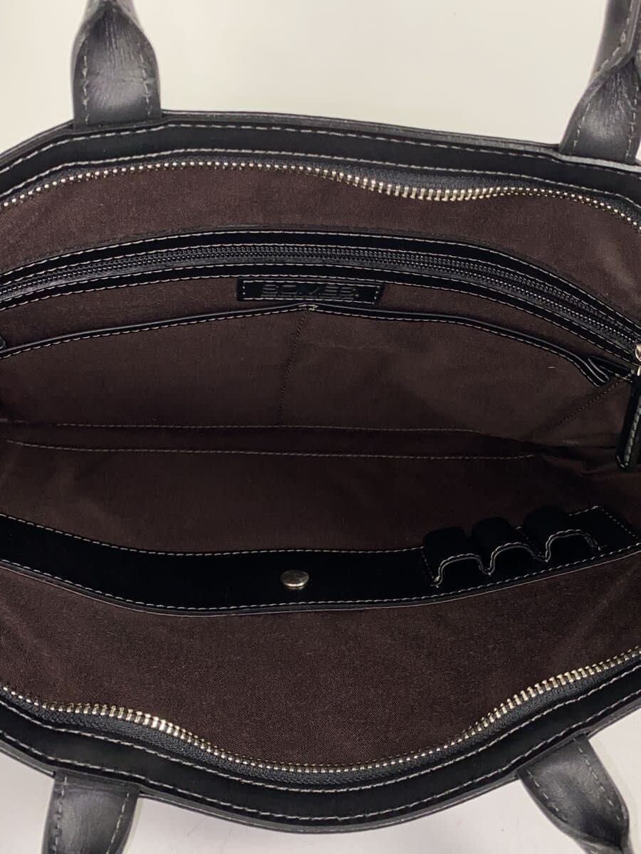 SOMES SADDLE Tote Bag Leather Black 6