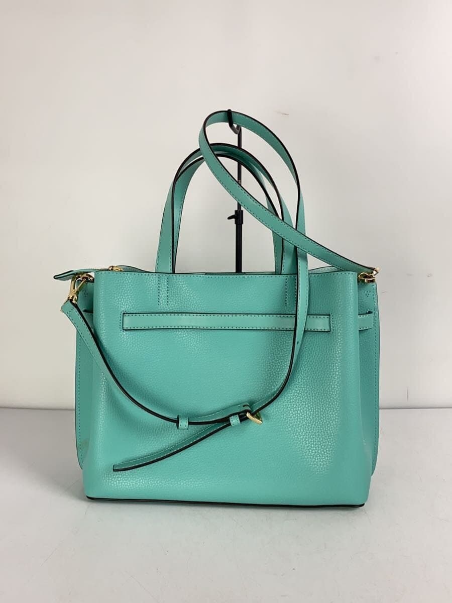 MICHAEL KORS2-Way Handbag Leather Blue NB-2201 3