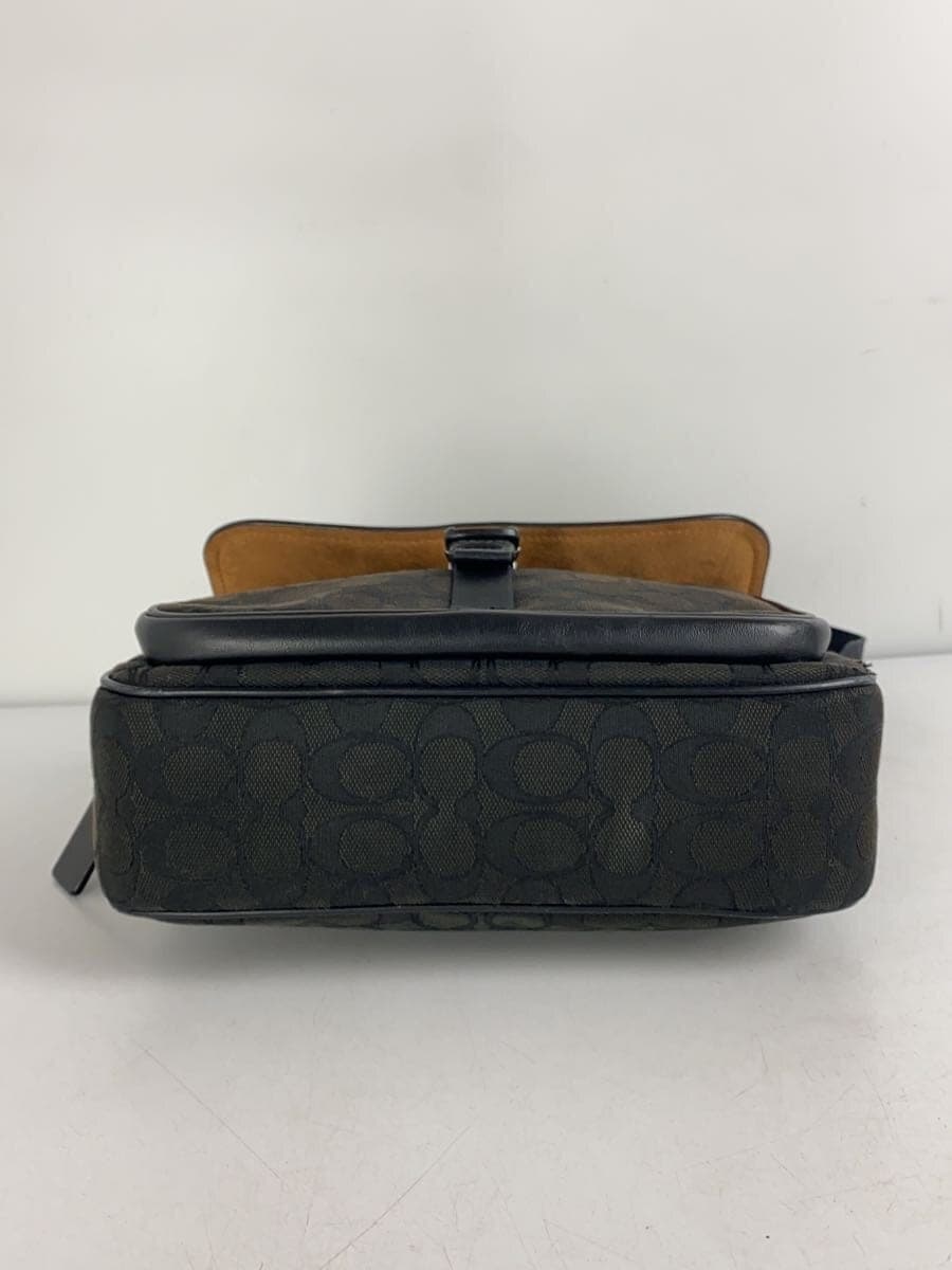 COACH Pace Messenger Bag Signature Jacquard Canvas Black CT818 4