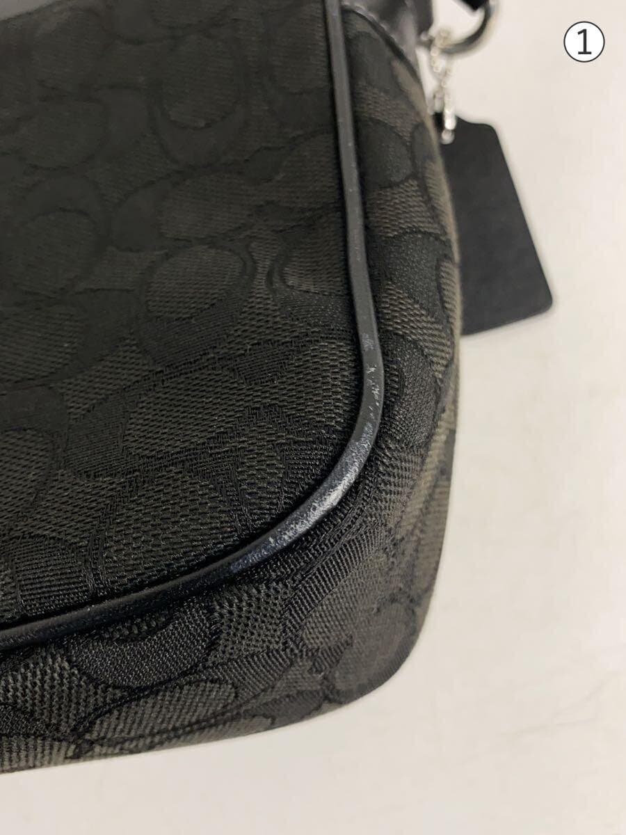 COACH Pace Messenger Bag Signature Jacquard Canvas Black CT818 7