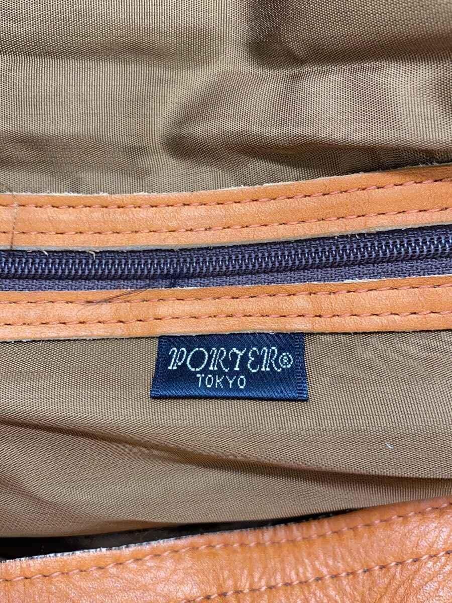 PORTERBARON 2WAY BOSTON BAG Leather ORN Plain 5