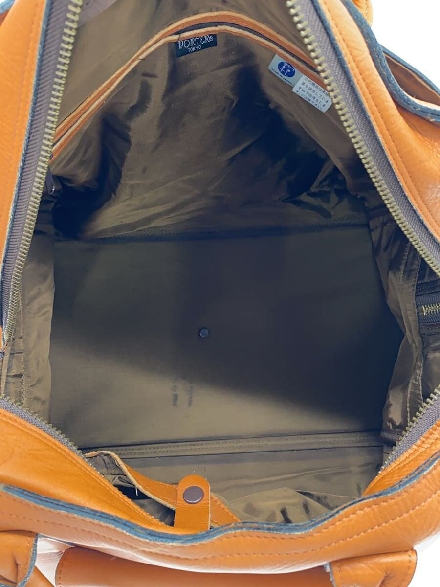 PORTERBARON 2WAY BOSTON BAG Leather ORN Plain 6