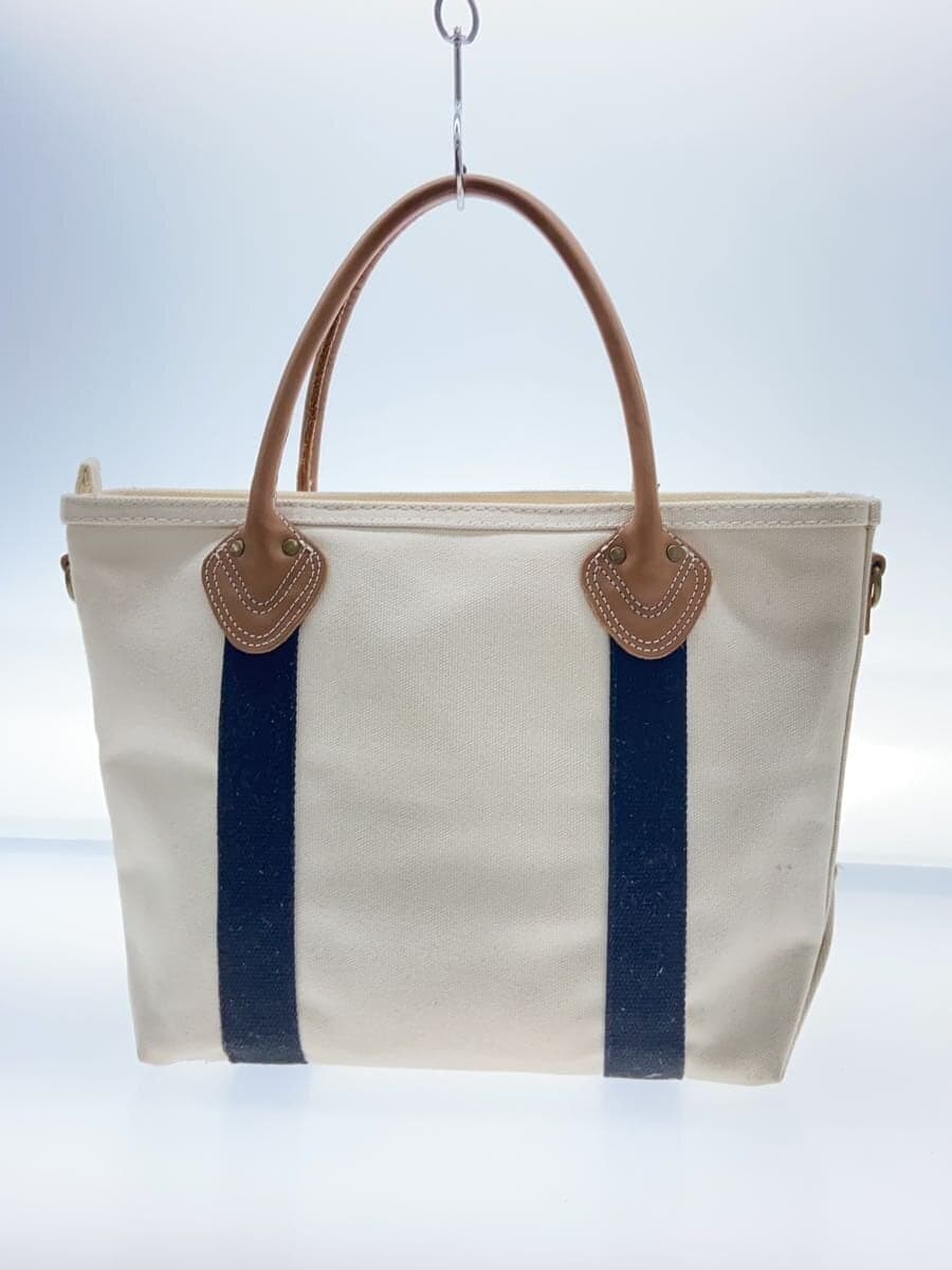 L.L.Bean Tote Bag Canvas CRM 3