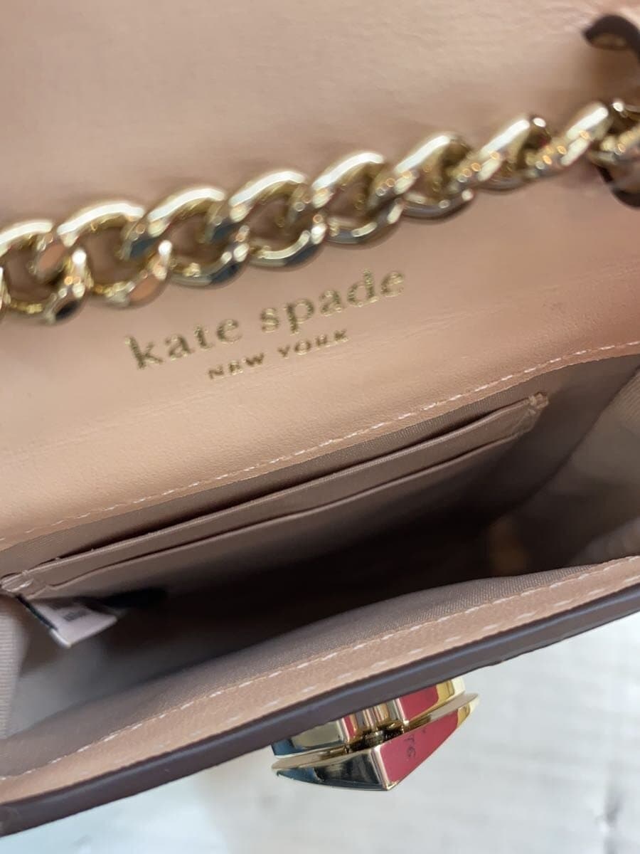 kate spade new york Shoulder Bag Leather Pink Solid PWRU7496 7
