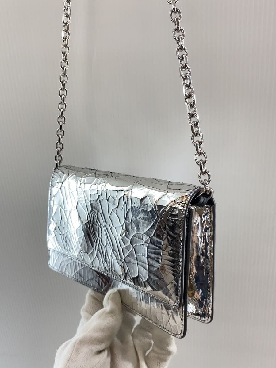 Maison Margiela Paint Peeling Back With Scratches Inside With Stain Shoulder Bag PVC SLV Solid 3