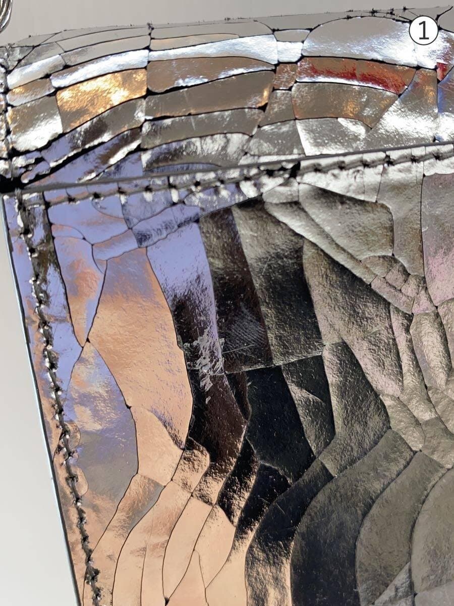 Maison Margiela Paint Peeling Back With Scratches Inside With Stain Shoulder Bag PVC SLV Solid 8