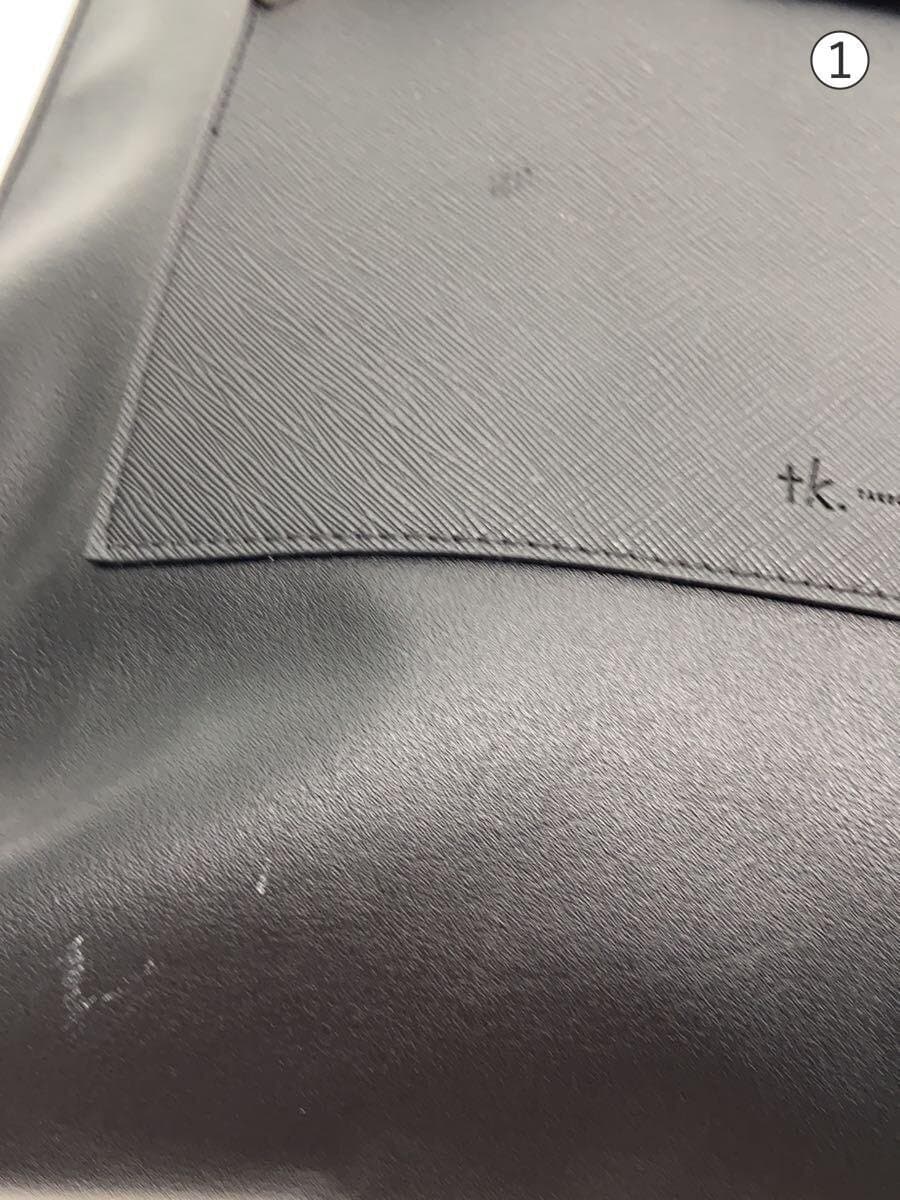 tk.TAKEO KIKUCHI (TK) tote bag Synthetic Leather black plain 7