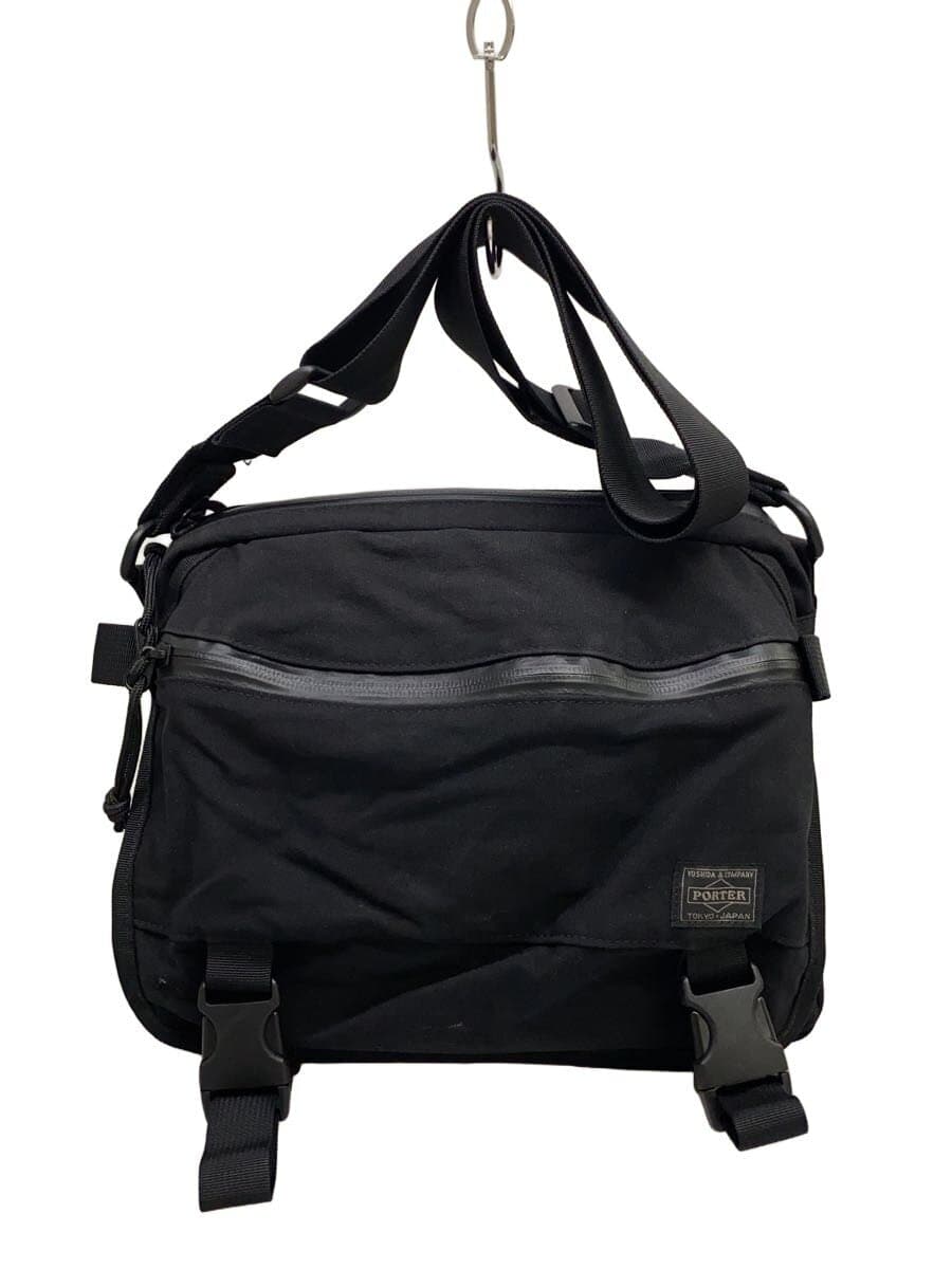 PORTER shoulder bag -- BLK plain 568-08175