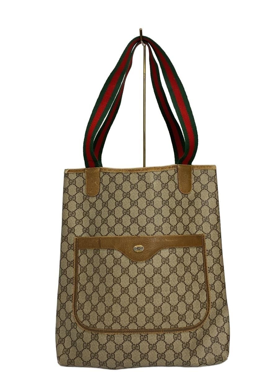 GUCCI tote bag -- CML all-over pattern OLD GUCCI Sherry line