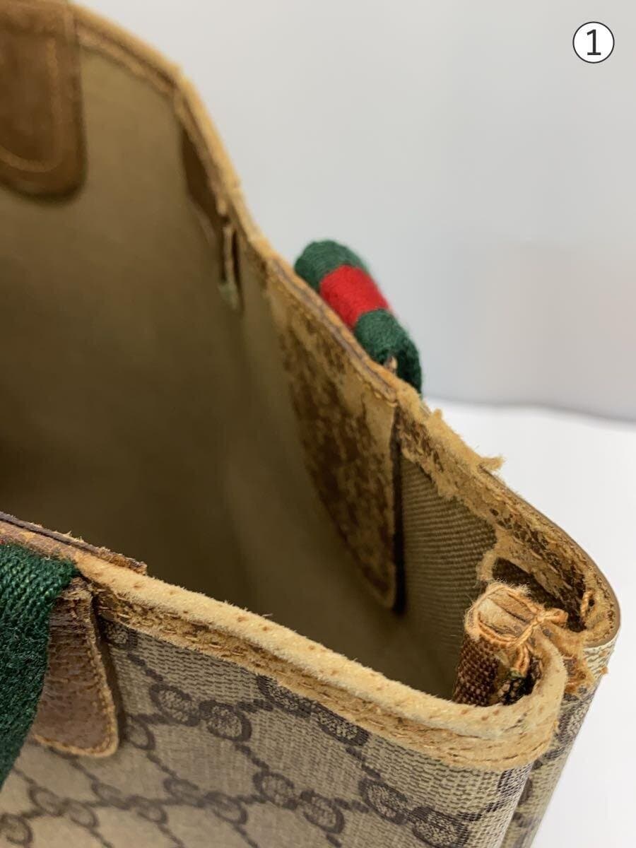 GUCCI tote bag -- CML all-over pattern OLD GUCCI Sherry line 7
