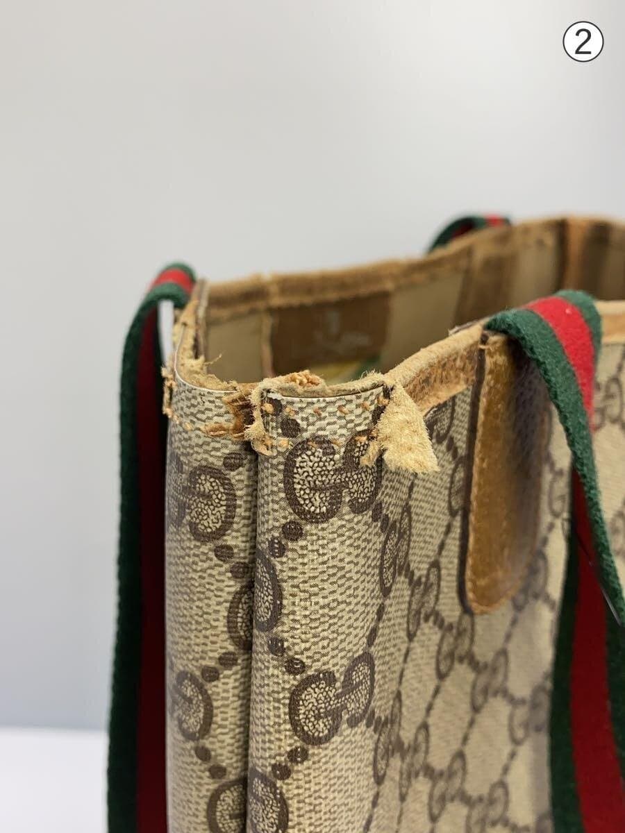 GUCCI tote bag -- CML all-over pattern OLD GUCCI Sherry line 8