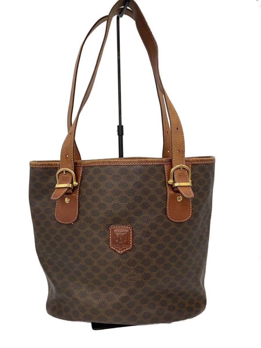 CELINE Handbag Leather BRW All Over Pattern