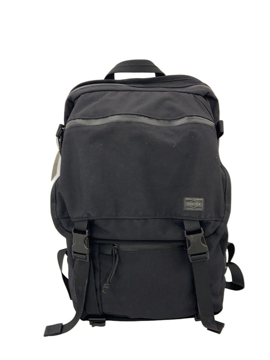 PORTER backpack nylon black plain