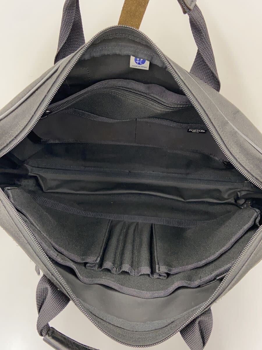 PORTER Briefcase -- BLK Solid Color Clip 2-Way Business Bag 6