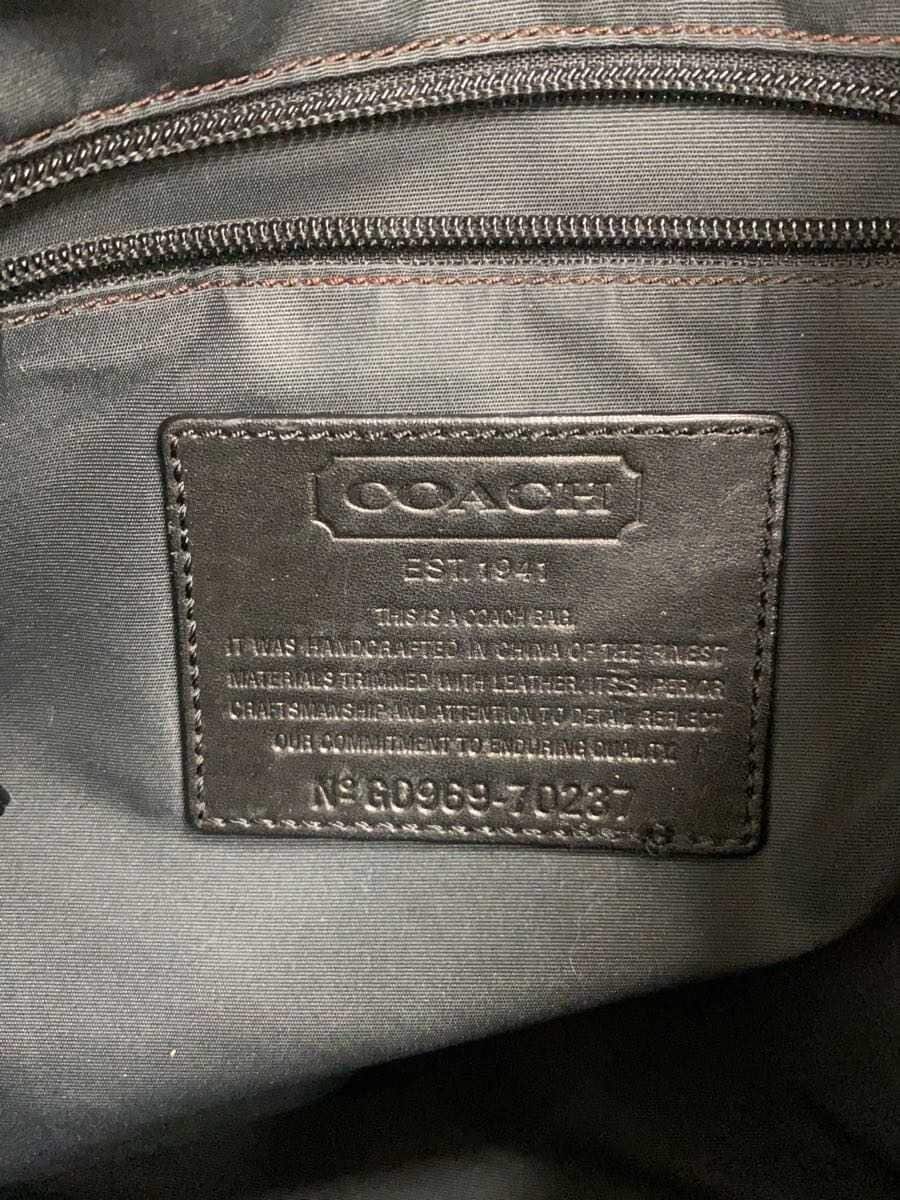 COACH Shoulder Bag Nylon NVY Solid 70237 5