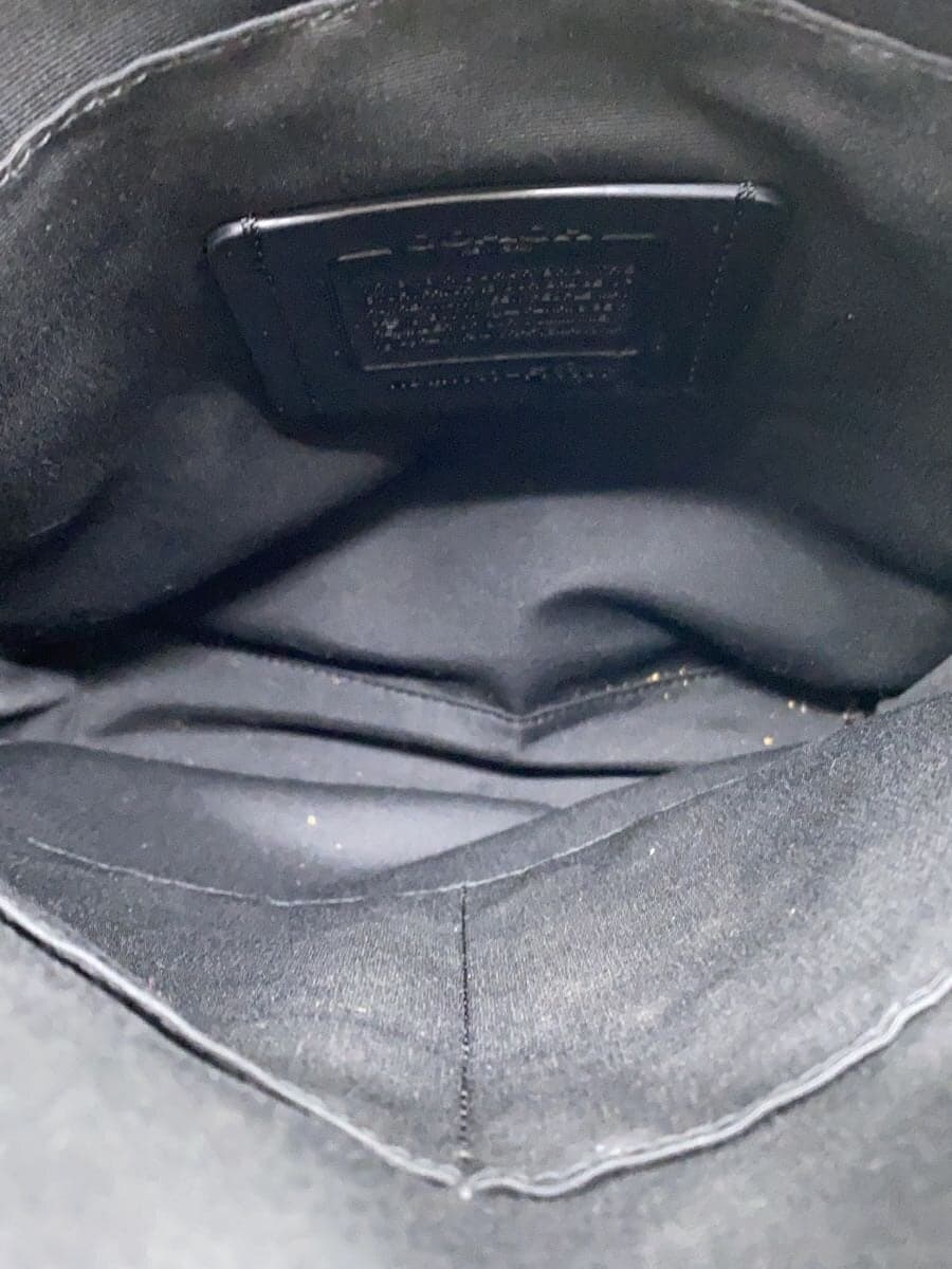 COACH Coach Houston Signature Flight Bag Campus Shoulder Bag Leather Black 6