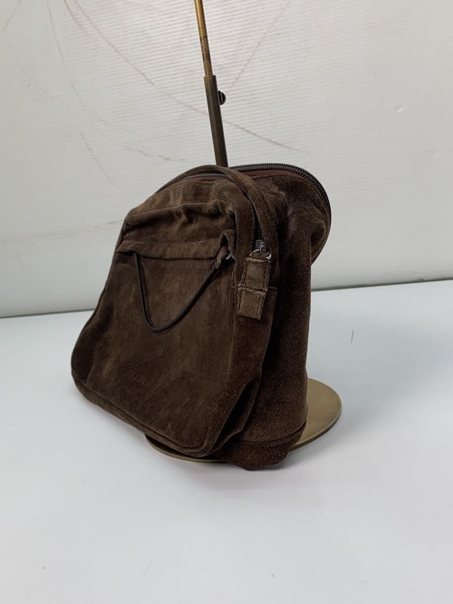 PRADA 99AW 99FW Waist Bag Shoulder Bag Suede BRW b9413y 2