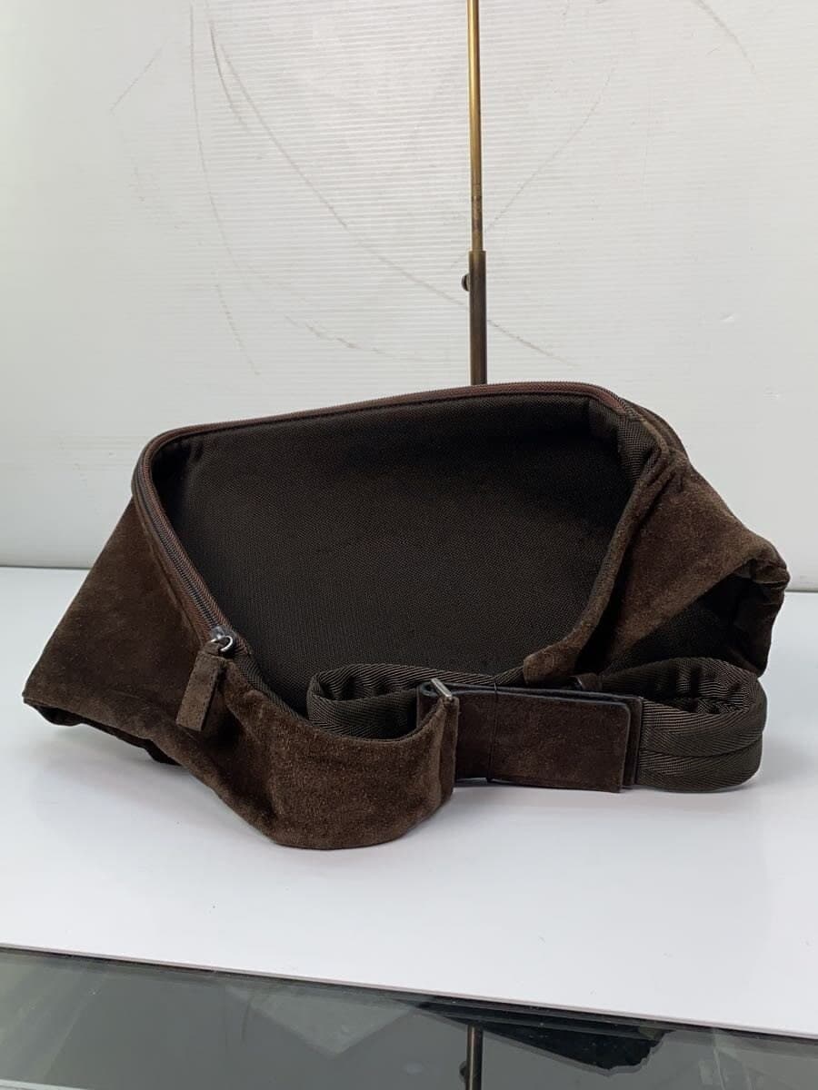 PRADA 99AW 99FW Waist Bag Shoulder Bag Suede BRW b9413y 3
