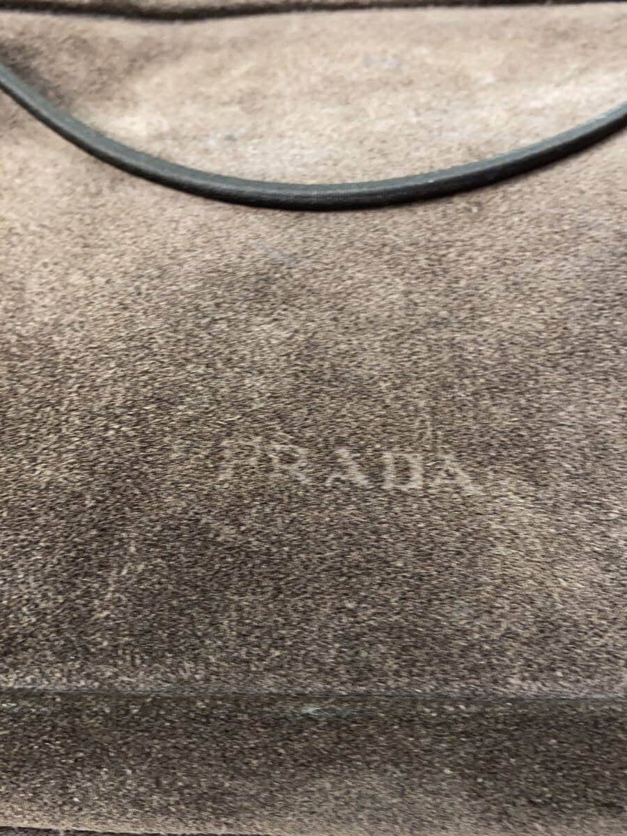 PRADA 99AW 99FW Waist Bag Shoulder Bag Suede BRW b9413y 5
