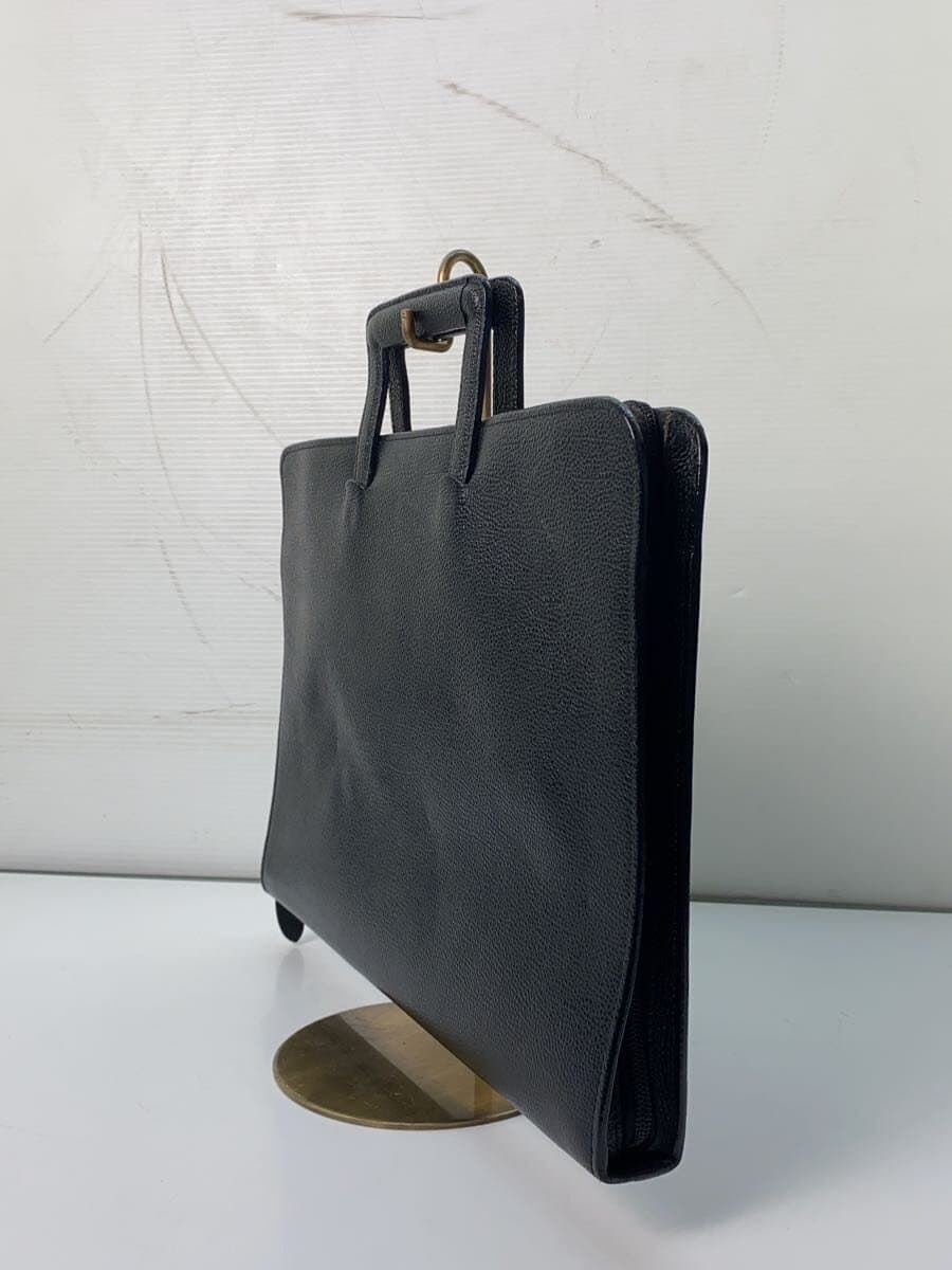 PORTER Bag Leather Black Solid Color Scuffed Corners Shows Signs of Use 2