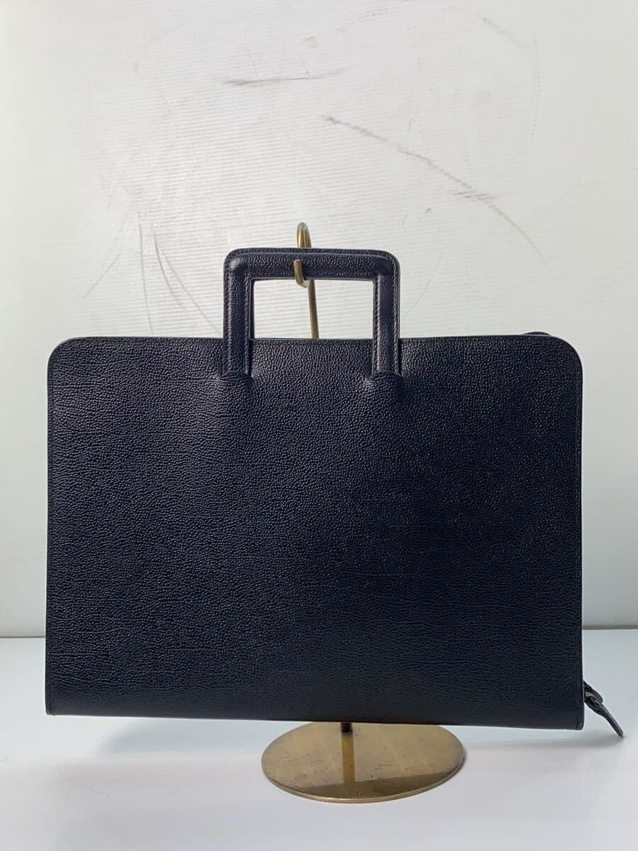 PORTER Bag Leather Black Solid Color Scuffed Corners Shows Signs of Use 3