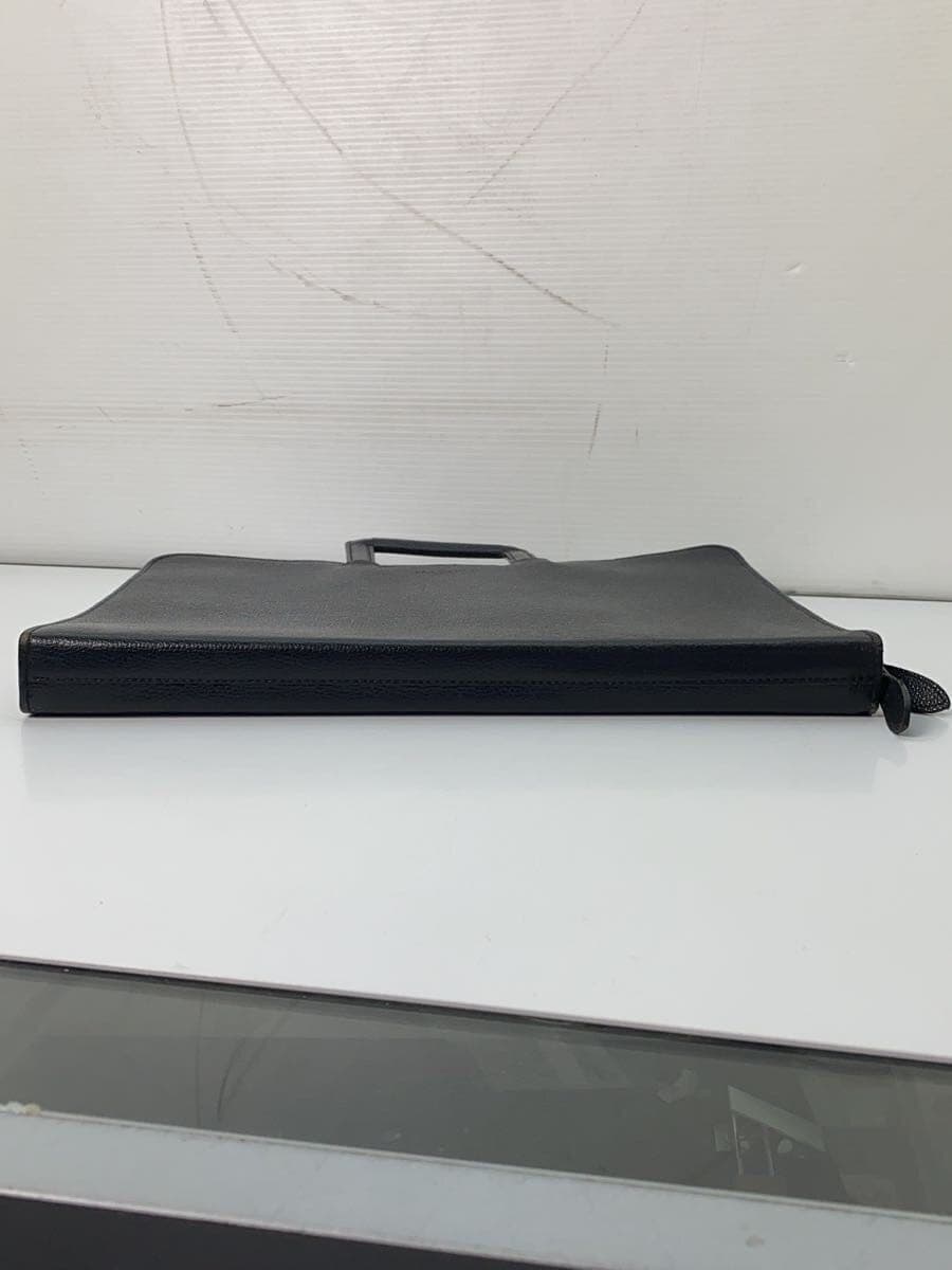 PORTER Bag Leather Black Solid Color Scuffed Corners Shows Signs of Use 4