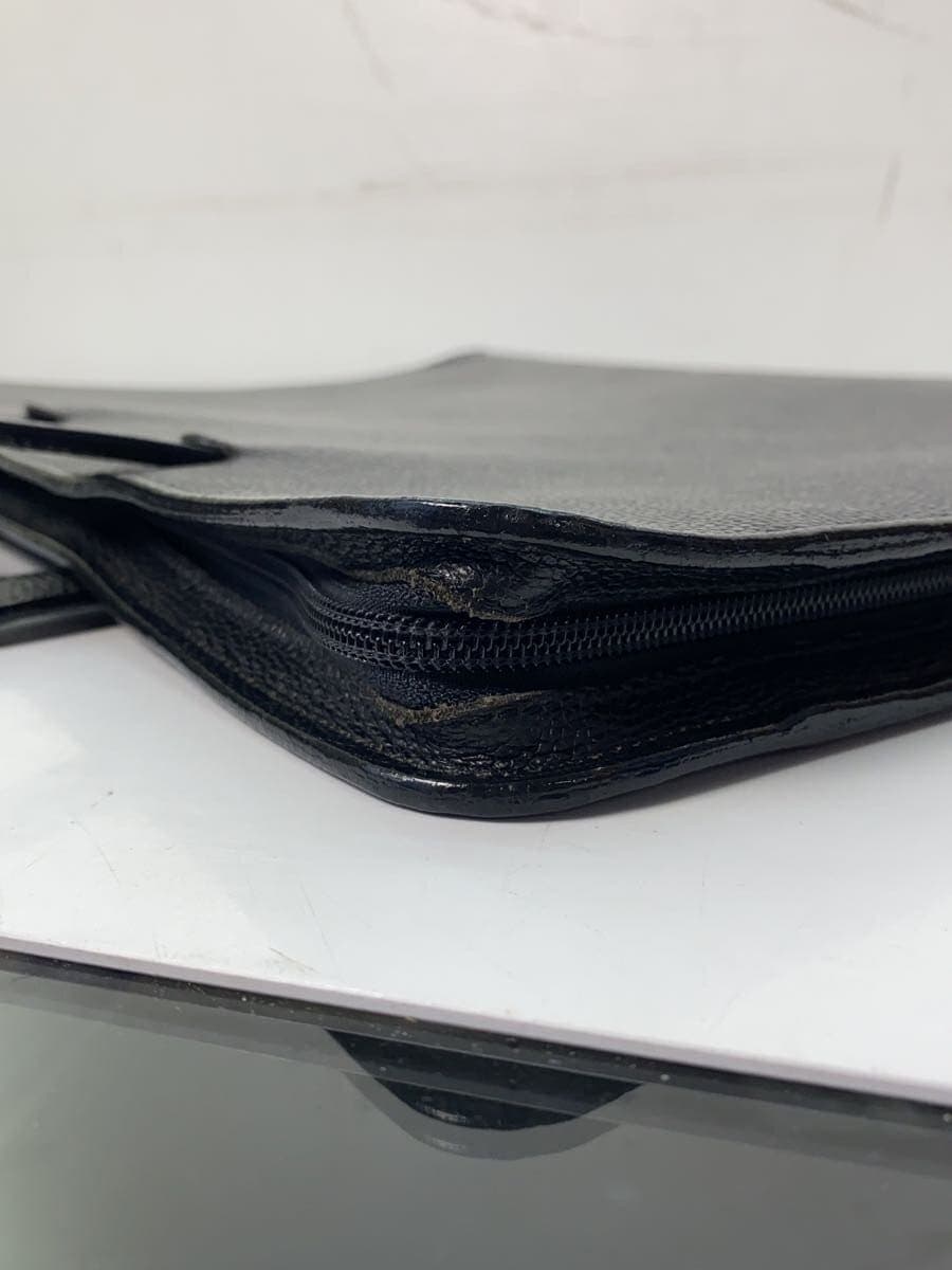 PORTER Bag Leather Black Solid Color Scuffed Corners Shows Signs of Use 8