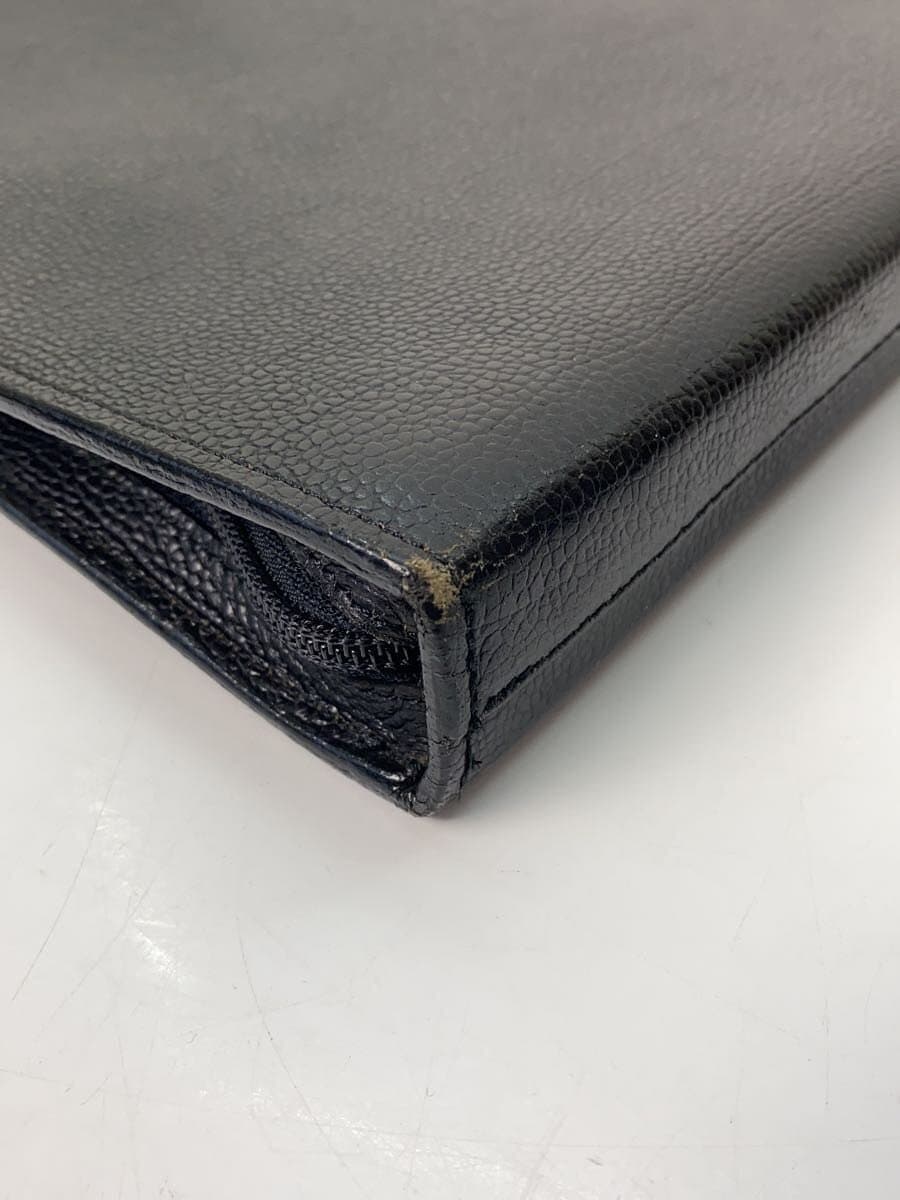 PORTER Bag Leather Black Solid Color Scuffed Corners Shows Signs of Use 9