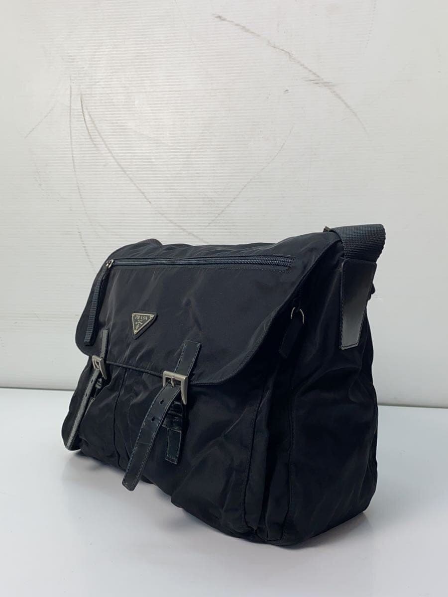 PRADA Messenger Bag Nylon Black 2