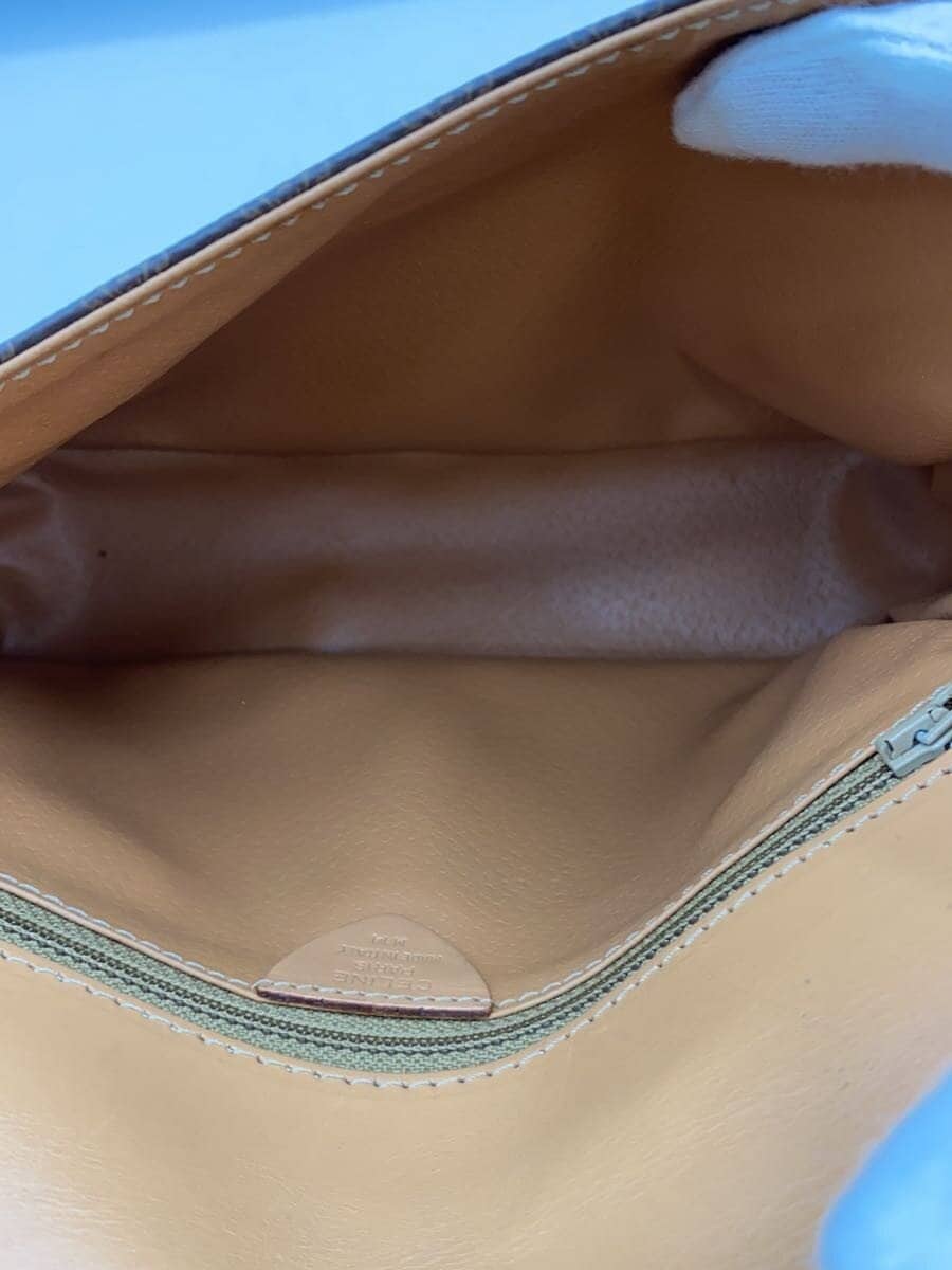 CELINE shoulder bag PVC BRW all-over pattern Macadam pattern corner scuffs 6