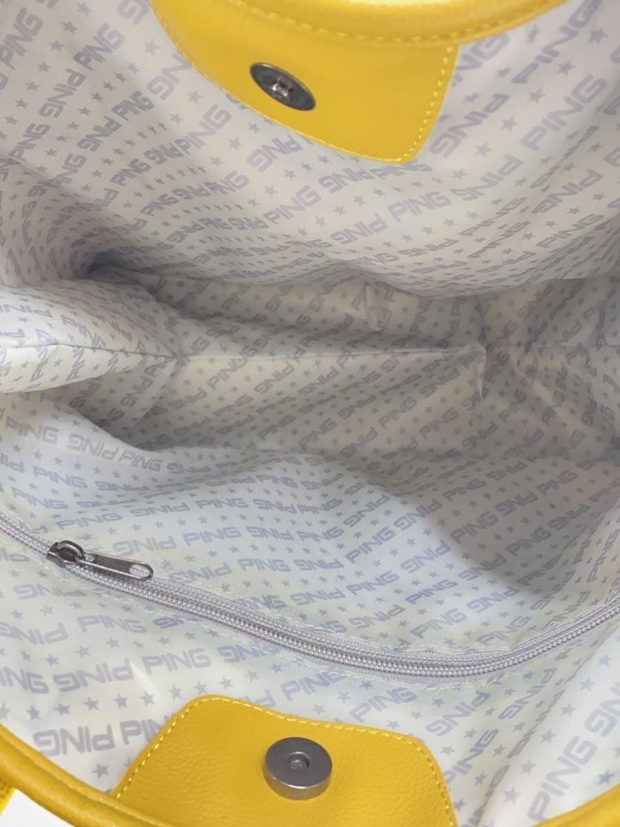 PING Tote Bag Leather YLW Limited Aloha 6