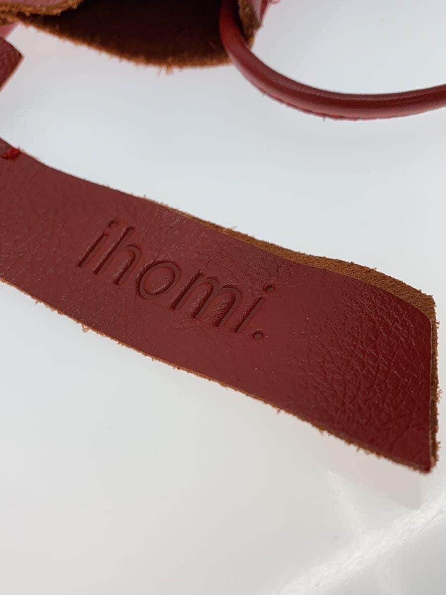 ihomi Tote Bag Leather RED Solid 5