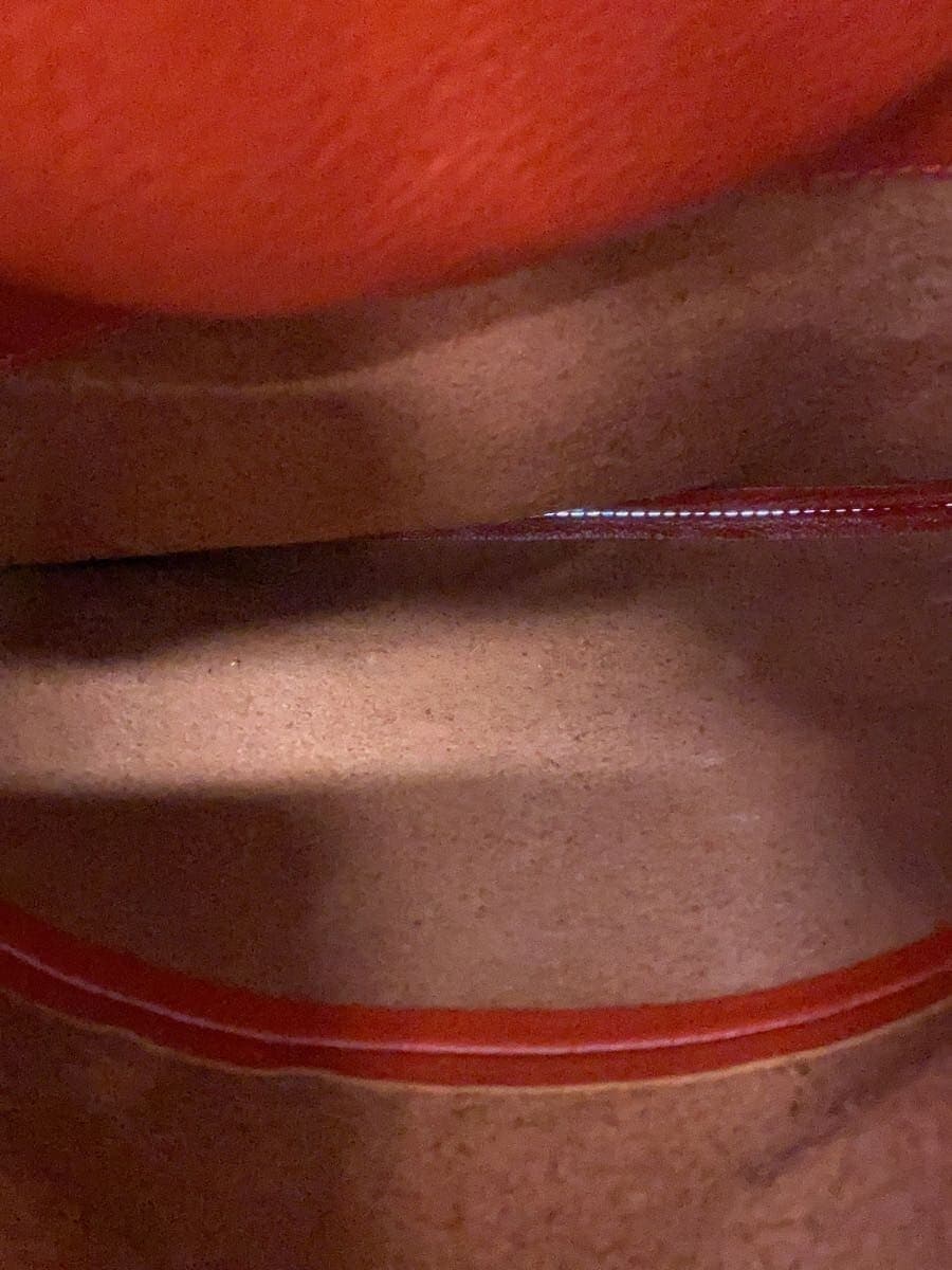 ihomi Tote Bag Leather RED Solid 6