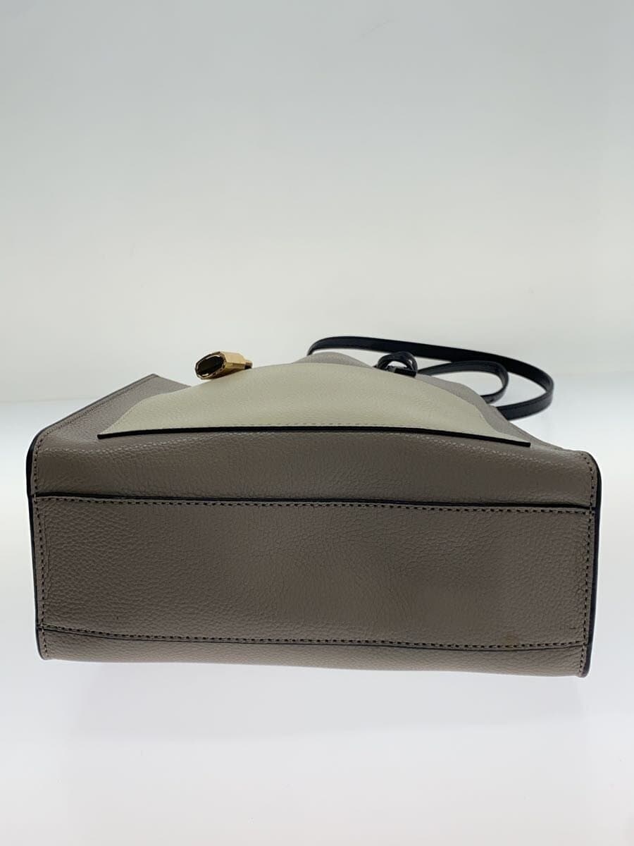 MARC JACOBS Shoulder Bag Leather BEG Solid 4