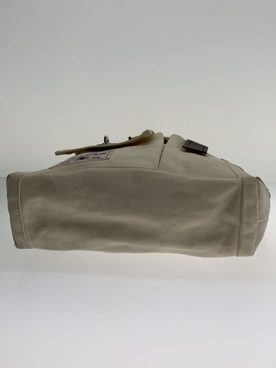 Inujirushi Kaban Made Workshop Shoulder Bag Canvas CRM Solid 4