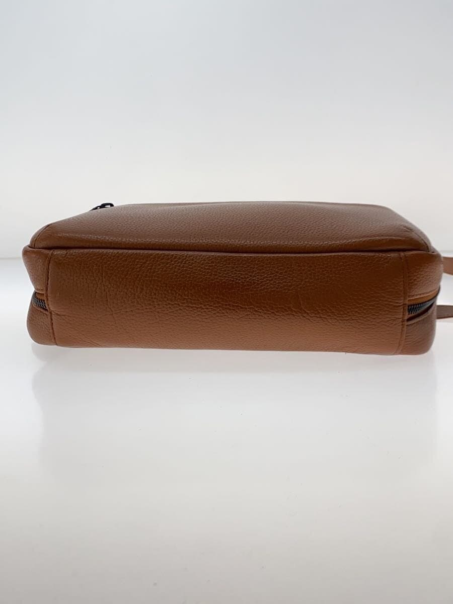 BLUE SINCERE Shoulder Bag Leather CML Solid 4