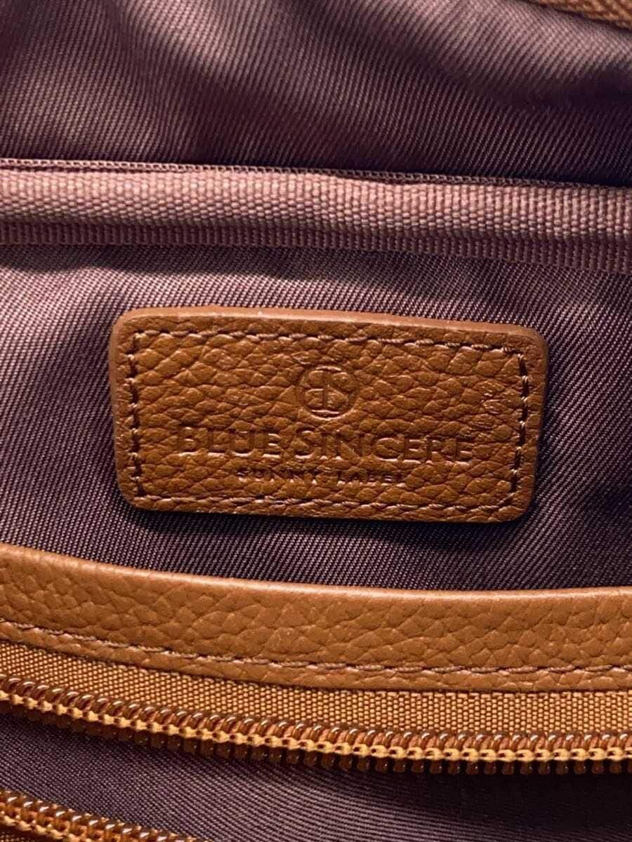 BLUE SINCERE Shoulder Bag Leather CML Solid 5