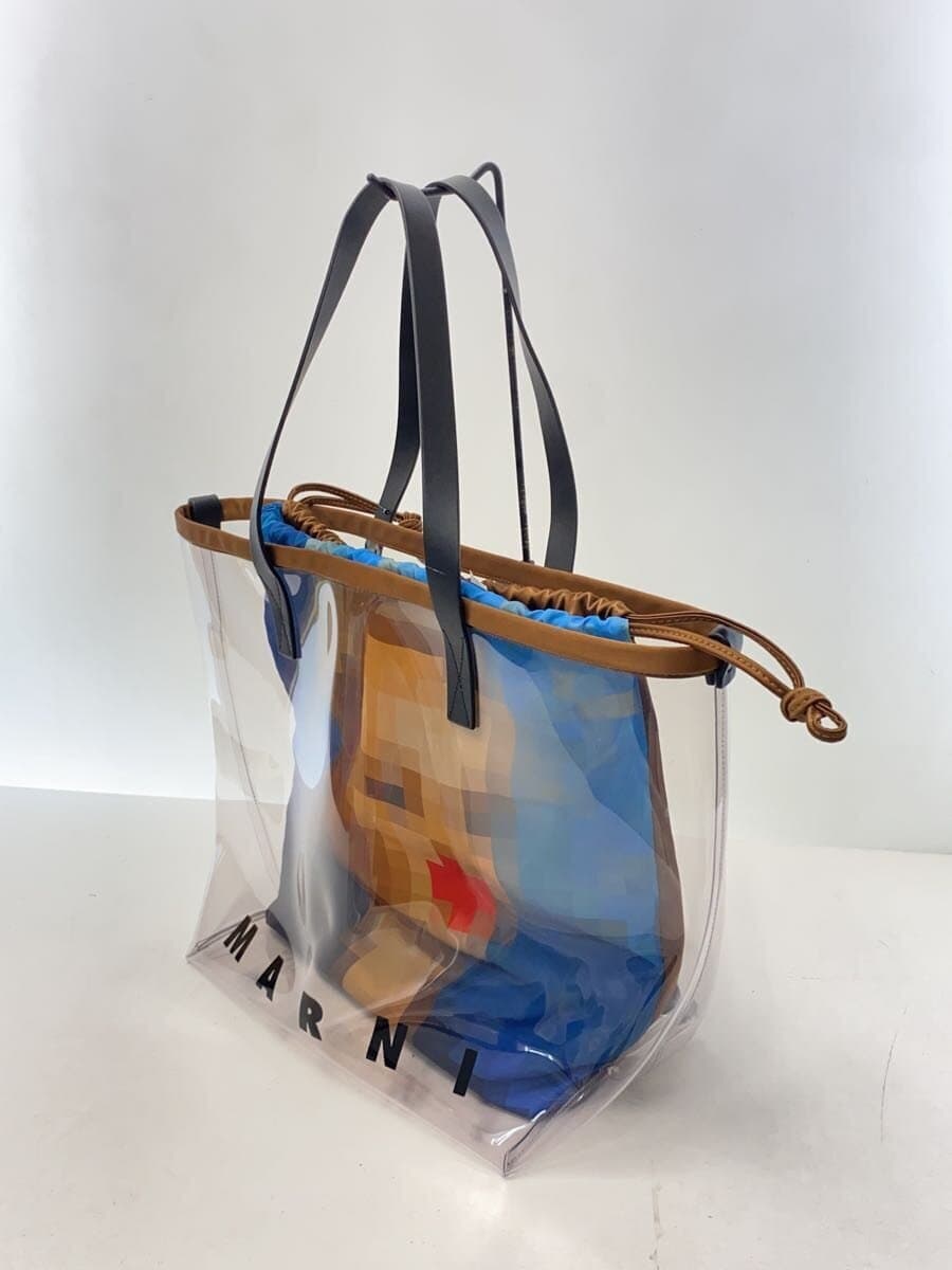 MARNI Tote Bag Multicolor Solid Pixel Print 2